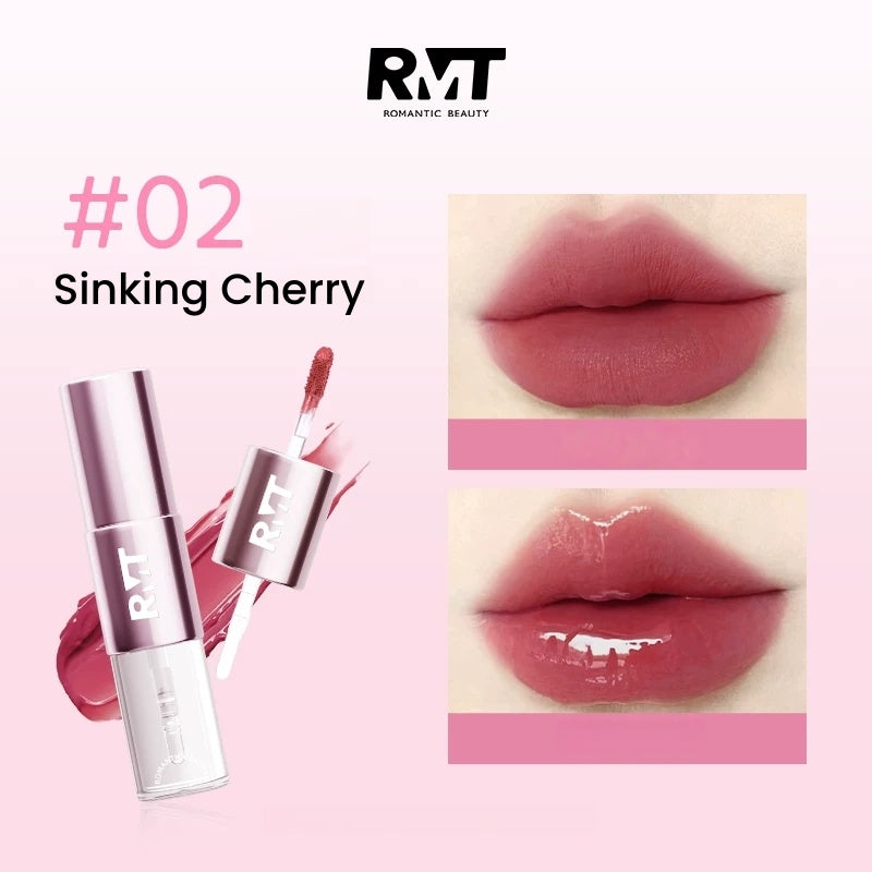 ROMANTIC BEAUTY Matte & Glossy Double-head Long-wear Lip Glaze T5711