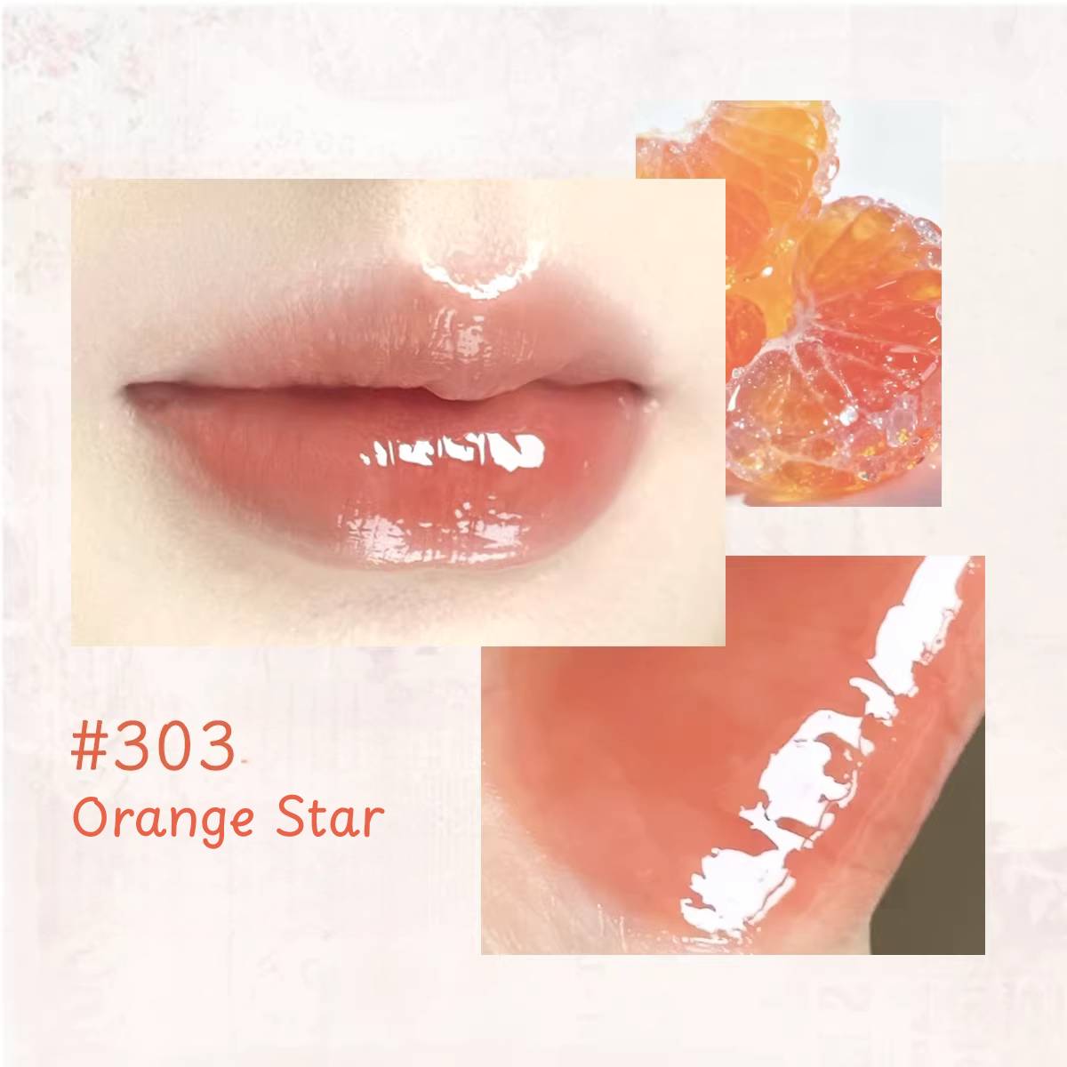 CHEERFLOR Dream Music Box Collection Glossy Moist Essence Lip Gloss T5561