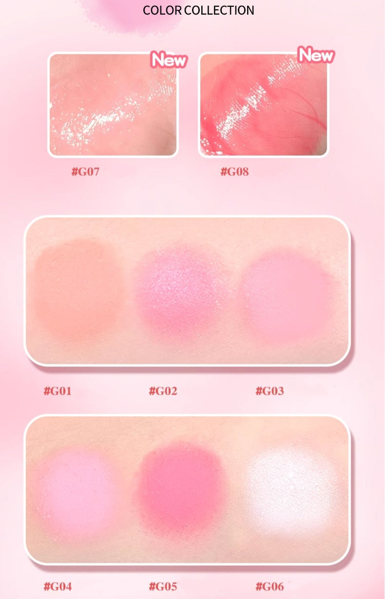 GOGO TALES Tipsy Signal Glossy & Matte Makeup Blusher T5247