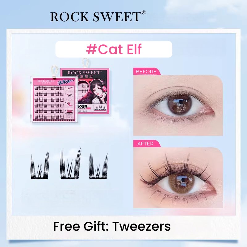 ROCK SWEET Glue-free Natural False Eyelashes T5542