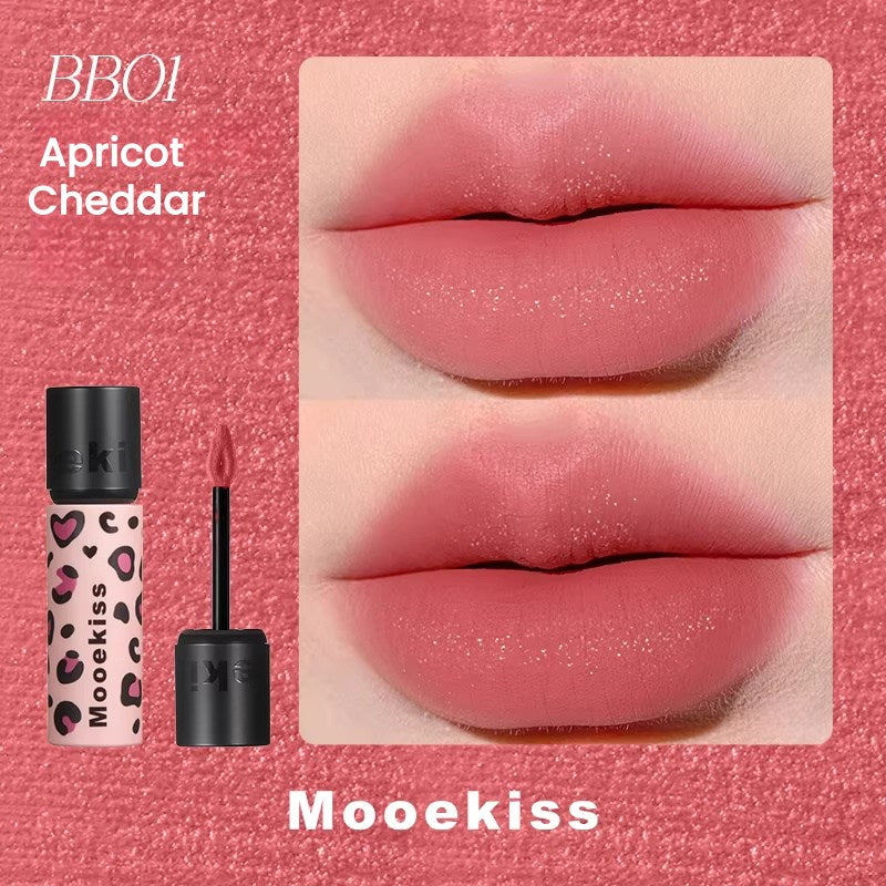 Mooekiss Leopard Print Collection Matte Silky Lip Mud T5609