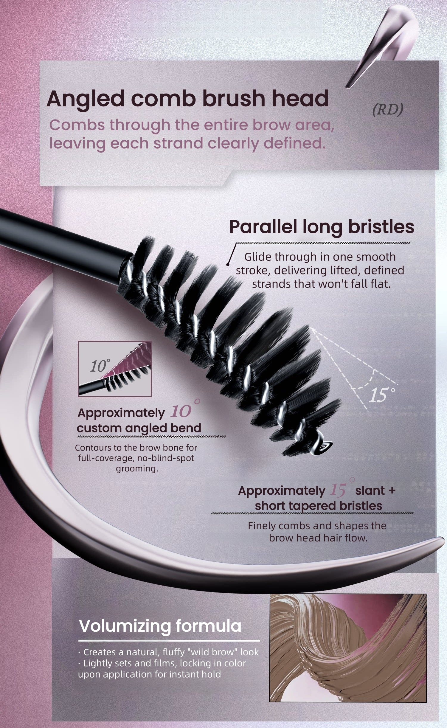 INSBAHA Rebel Collection Double-head Eyebrow Pen T5945
