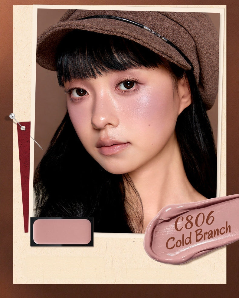 QianYan Cocoa Manor Tales Collection Silky Blusher Cream T6061