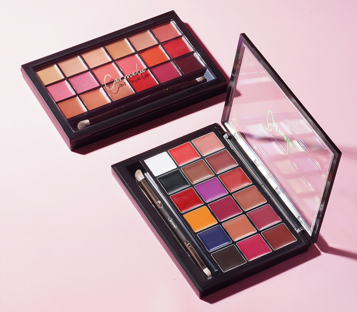CARMELLA 18-color Velvet Matte Lip Glaze Multi-use Makeup Palette T5707