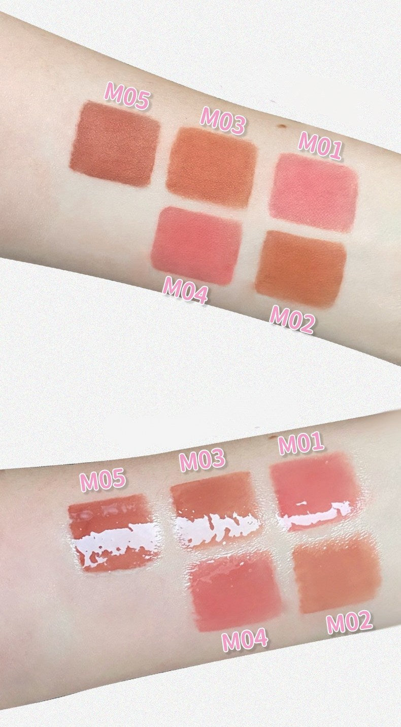 JILL LEEN Long-wear Matte & Glossy Double-head Lip Glaze T5618