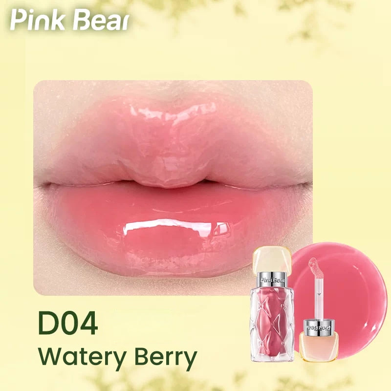 Pink Bear Sunshine Orchard Collection Moist Glossy Essence Lip Dew T5928