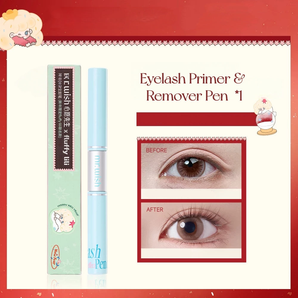 MR.WISH X Fluffy Lili Double-head Eyelash Primer & Remover Pen T5736