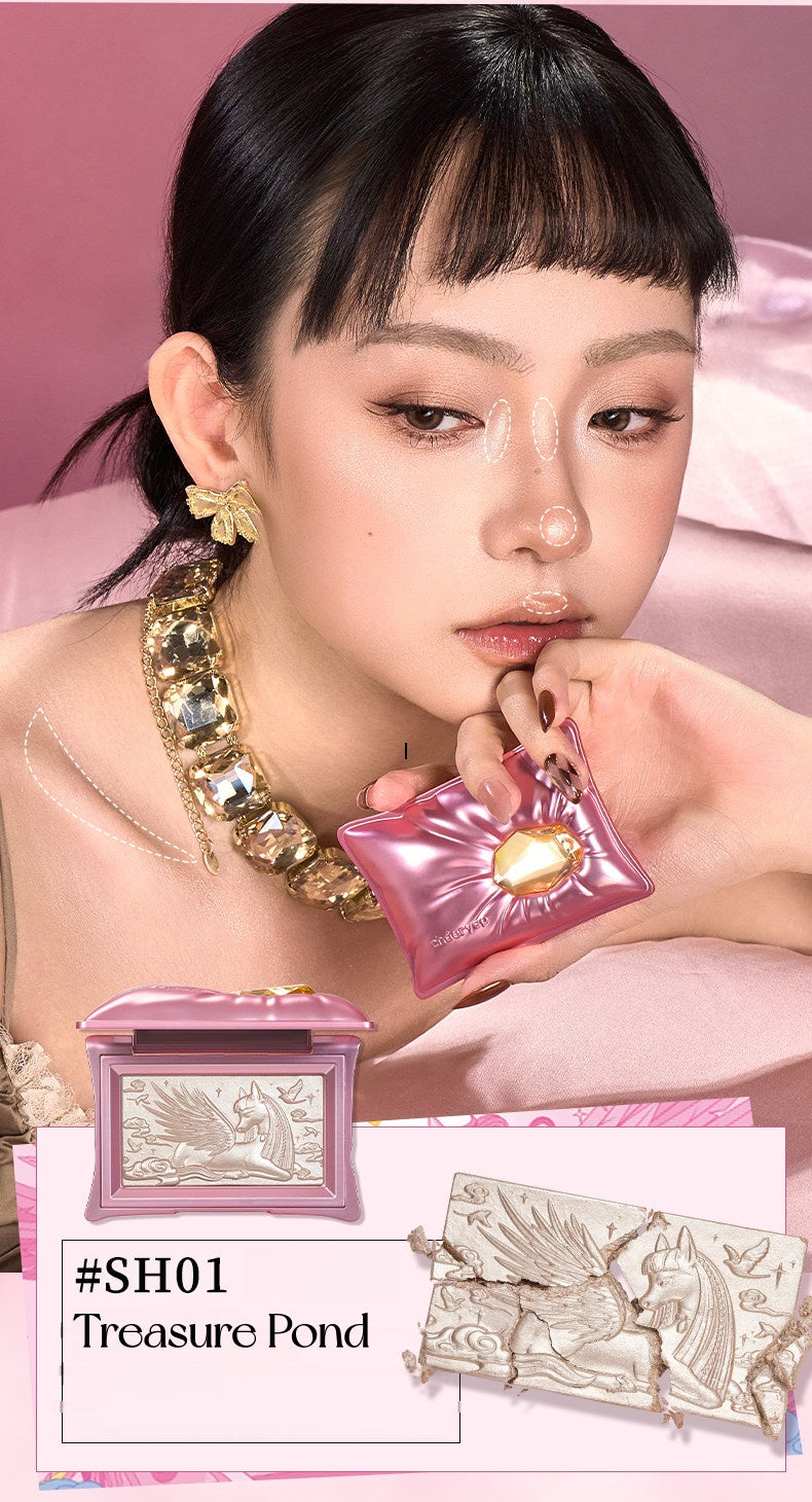 QianYan Pillow Gem Collection Highlighter & Eyeshadow Palette T5549
