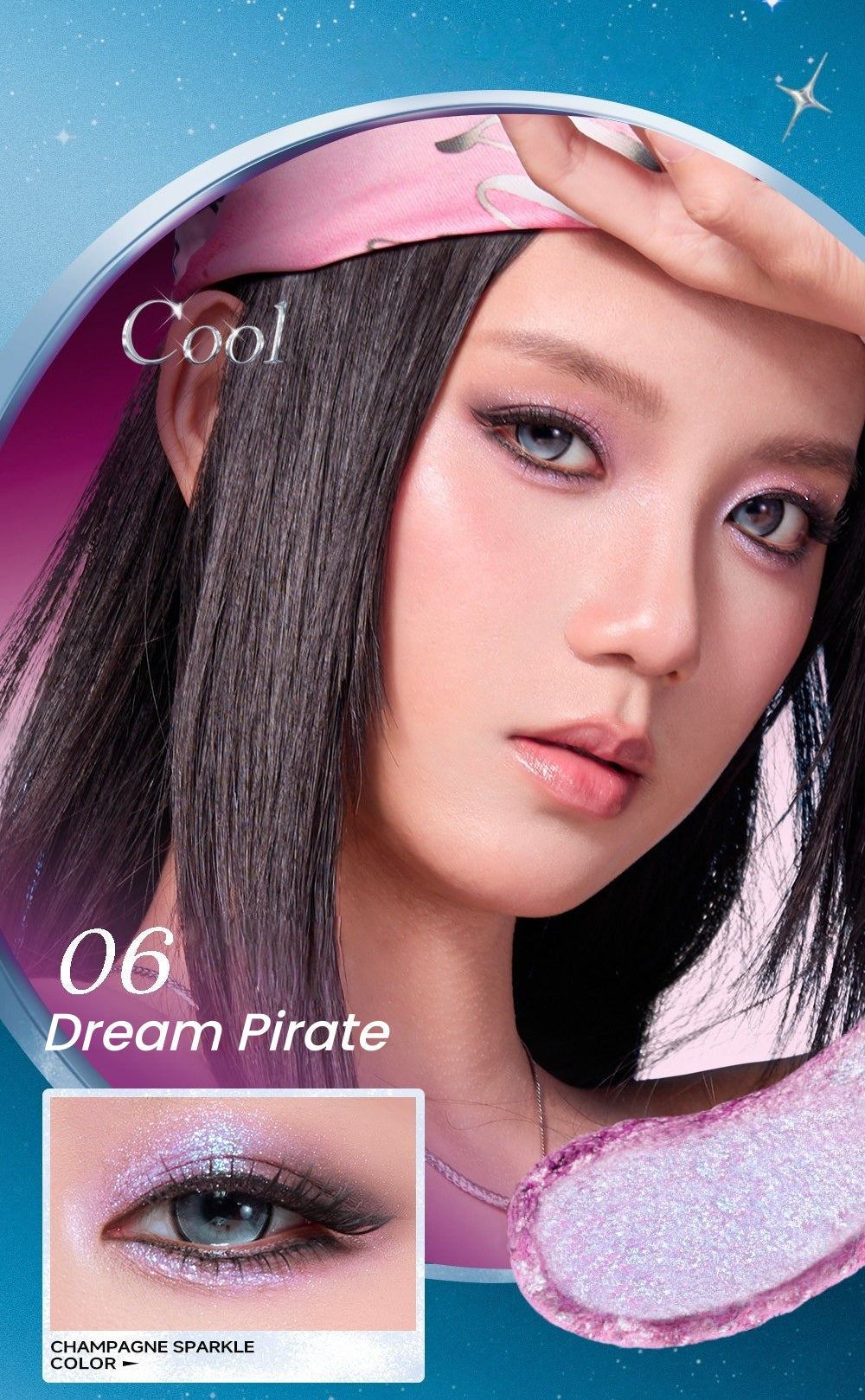 ROCK SWEET Flash Spectrum Collection Diamond Shimmer Eyeshadow Stick T5540