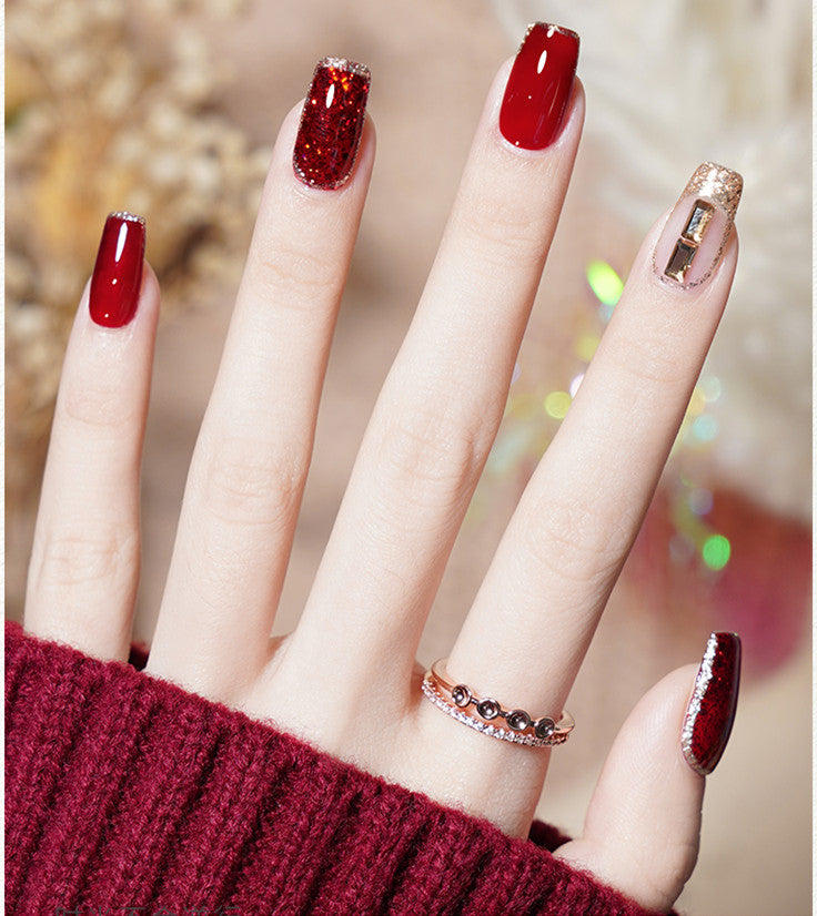 KellyKessa 15ml Titanium Red Mirror Gel Polish T4073