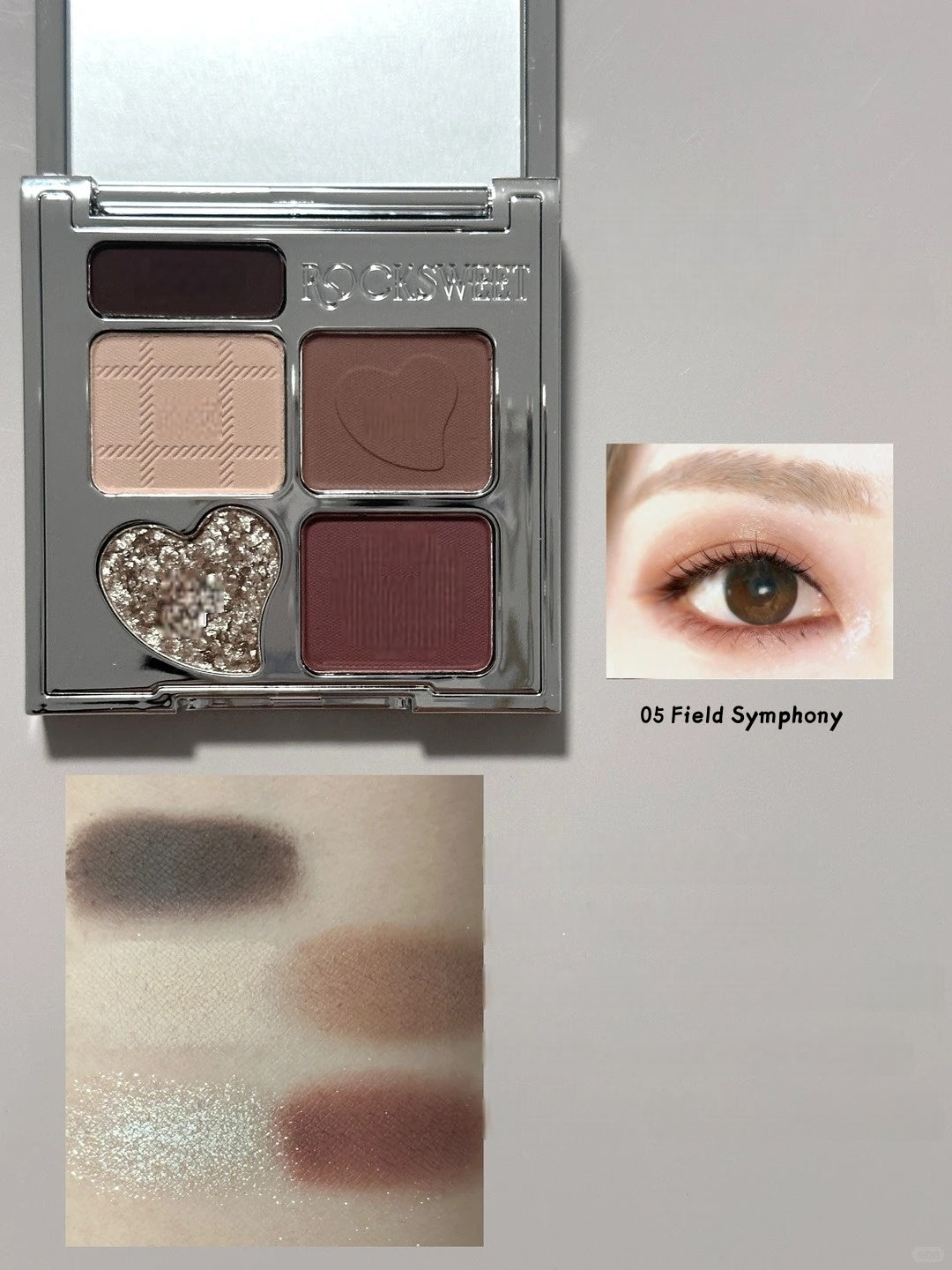 ROCK SWEET Rhythmic Fantasy Collection 5-color Eyeshadow Palette T5655