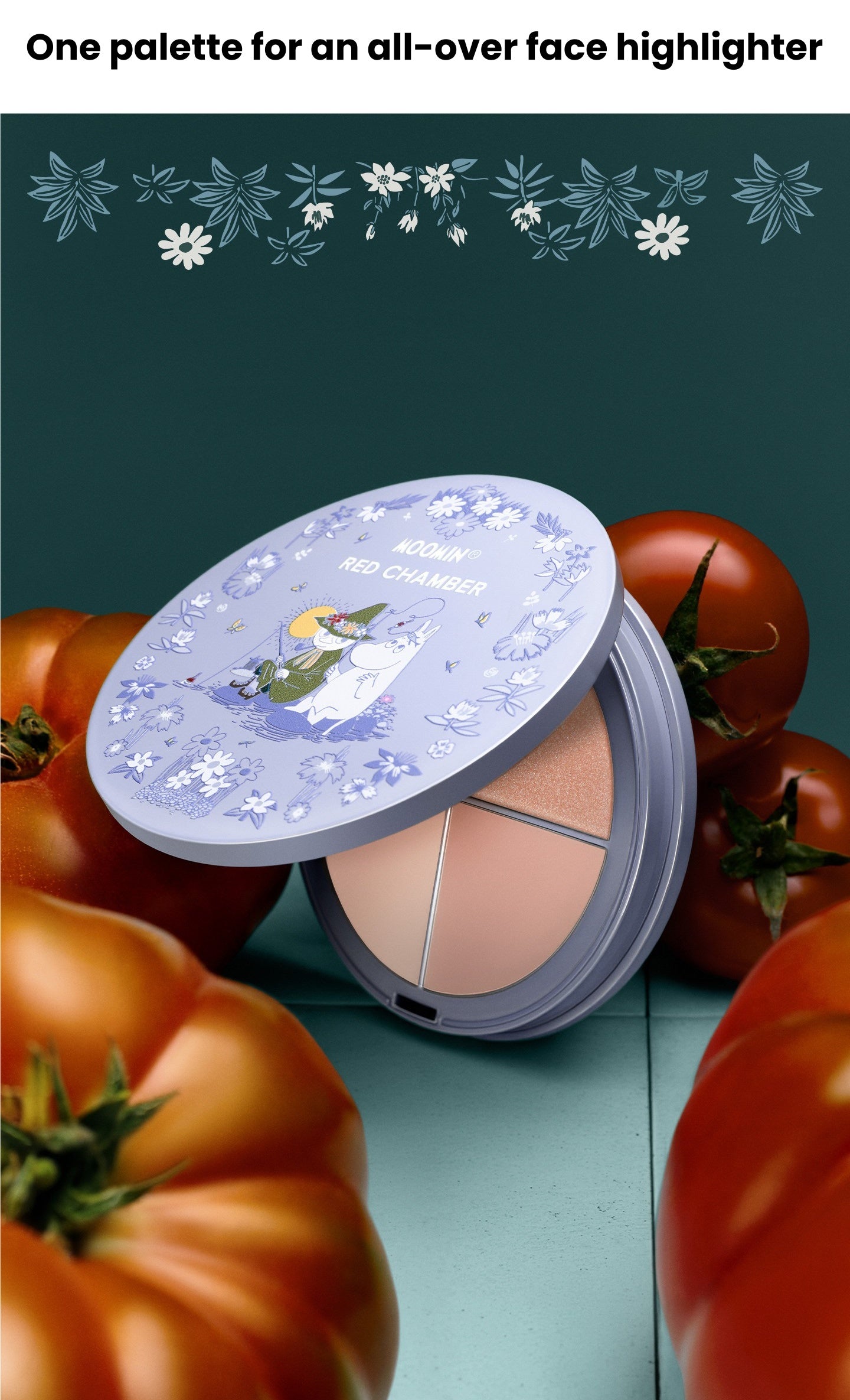RED CHAMBER X Moomin Multi-use Makeup Cream & Highlighter & Lipstick T5757