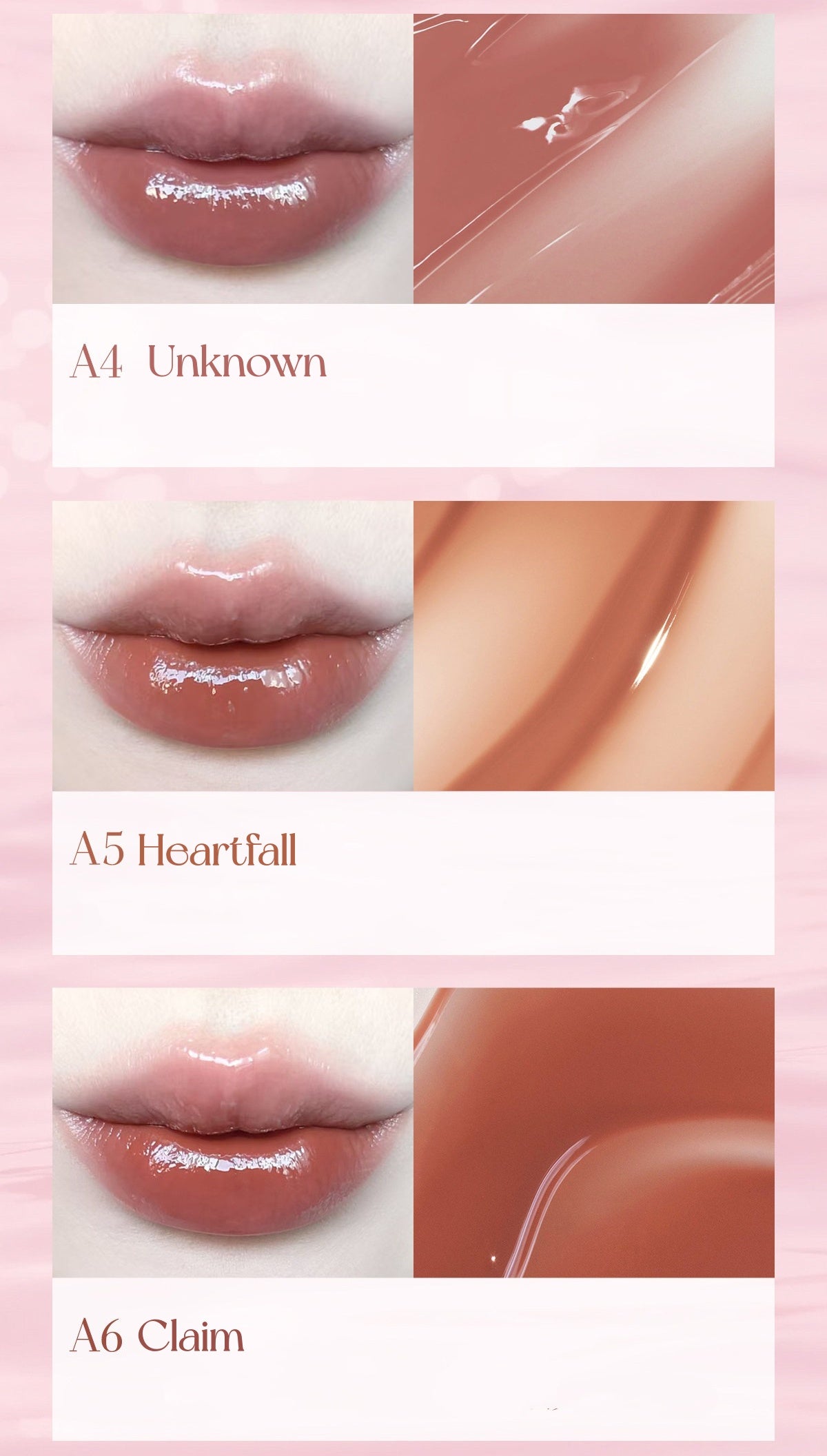 CARMELA Nude Collection Mirror Glossy Lip Gloss T5704