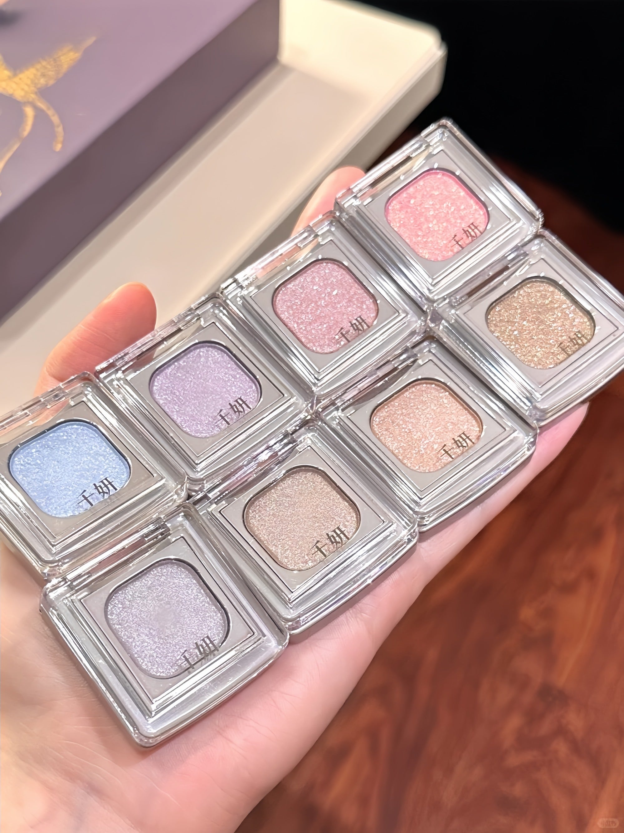 QianYan Burnt Foil Art Baked Diamond Shimmer Eyeshadow T4620
