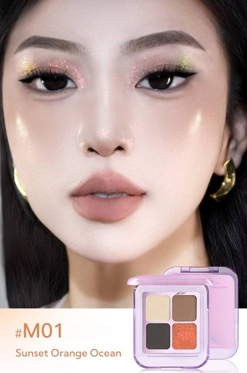 GELLA'S Color Phantom 4-color Chameleon Eyeshadow Palette T4583