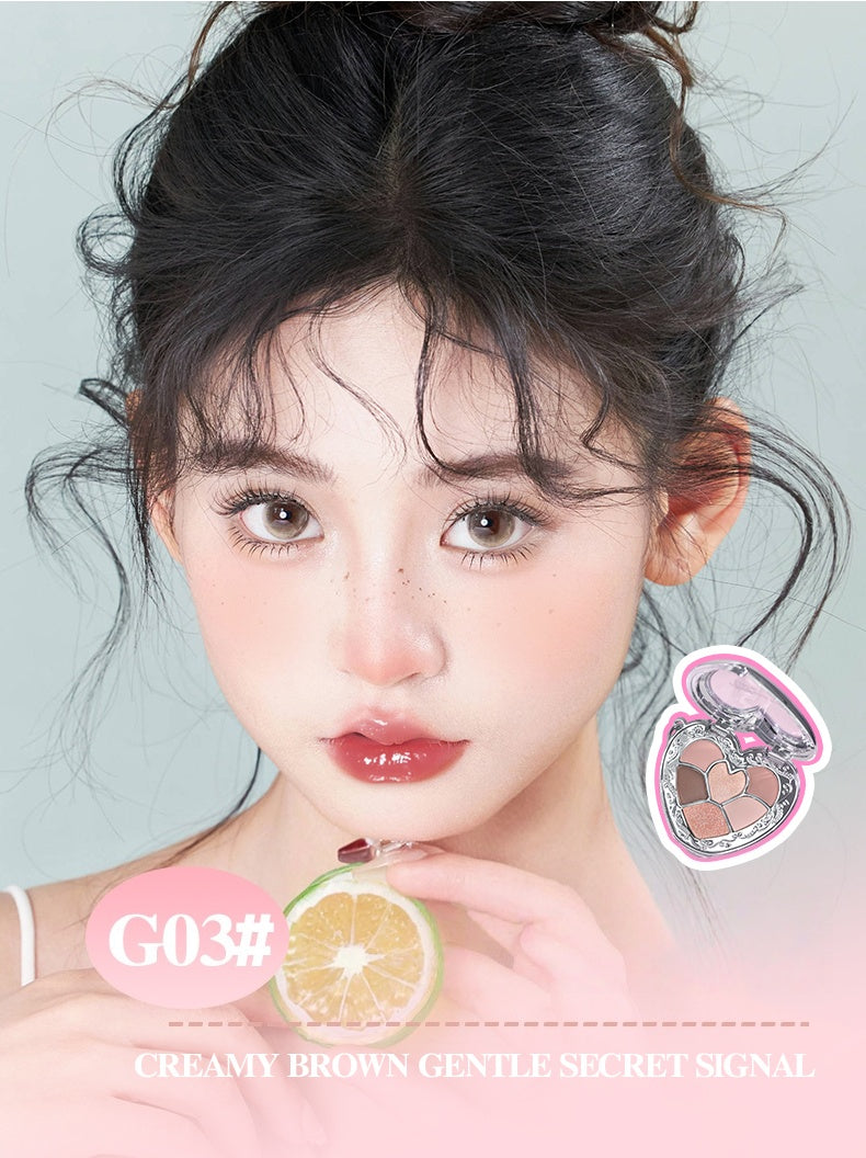 GOGO TALES Hearts 2 Hearts 6-color Eyeshadow & Lip Gloss Set T5236