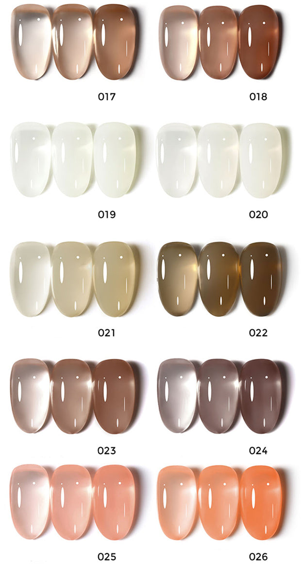 KellyKessa 15ml Luxury Crown Series Ice Crystal Nude Gel Polish T3504