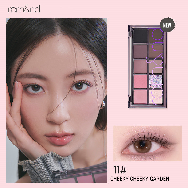ROMAND 10 Colors Matte & Pearlescent Eyeshadow Palette T4137