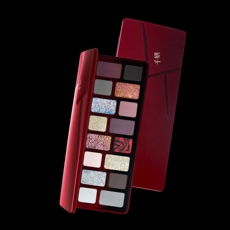 QianYan X Freya86 16-farvet kameleon øjenskyggepalette T4017 