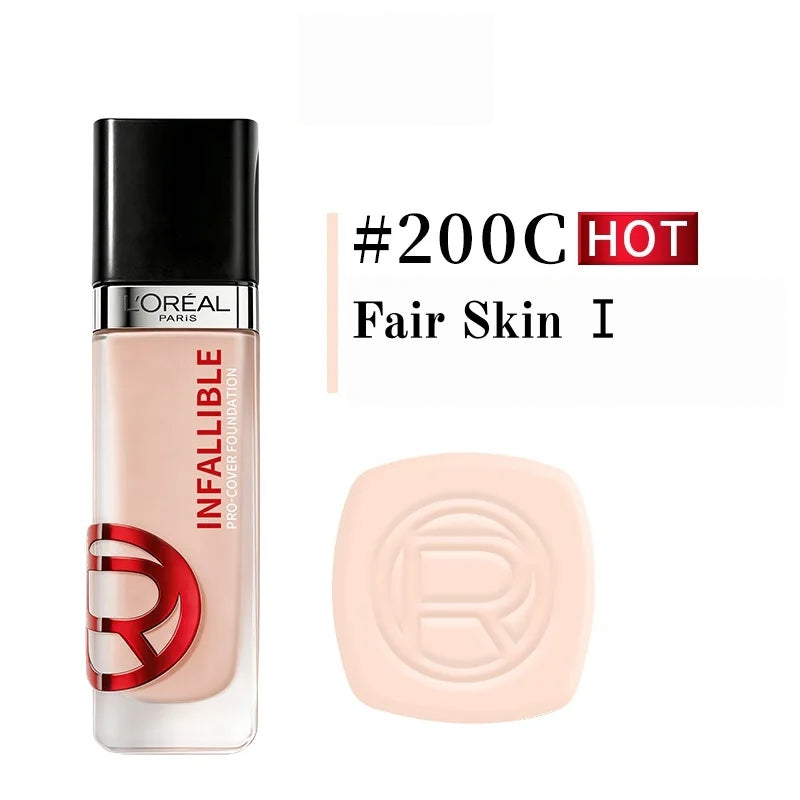 L'Oréal Long-wear Skin-fitting Liquid Foundation T6002