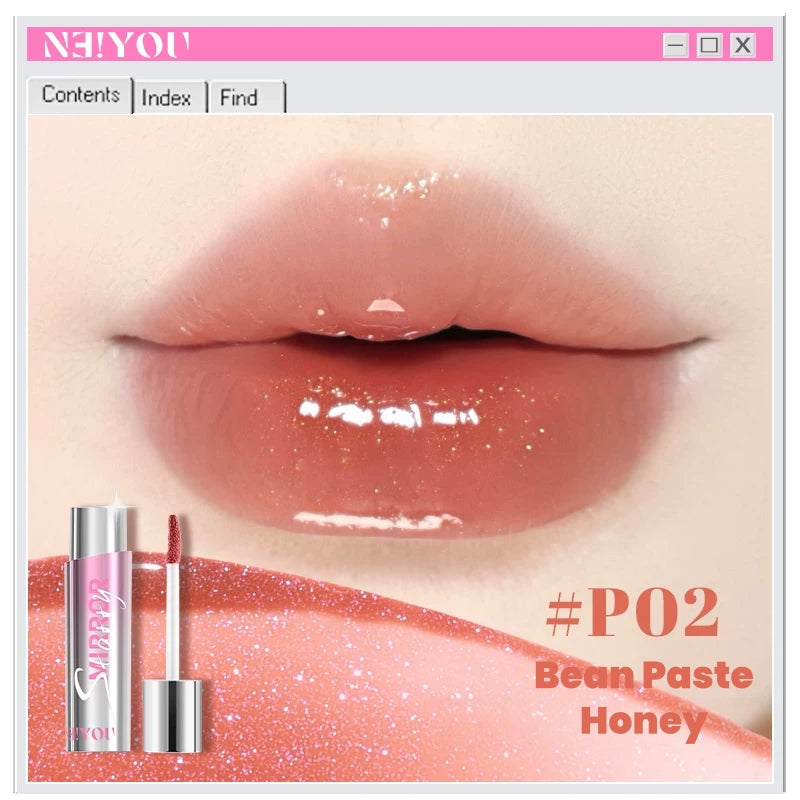 NEIYOU Glossy Mirror Long-wear Lip Gloss T5826