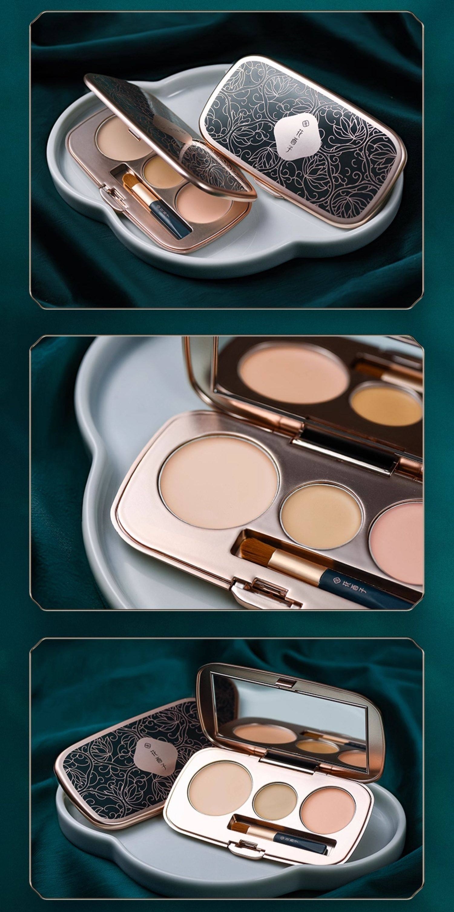 Florasis Smooth Moist Three-color Concealer Palette T5489