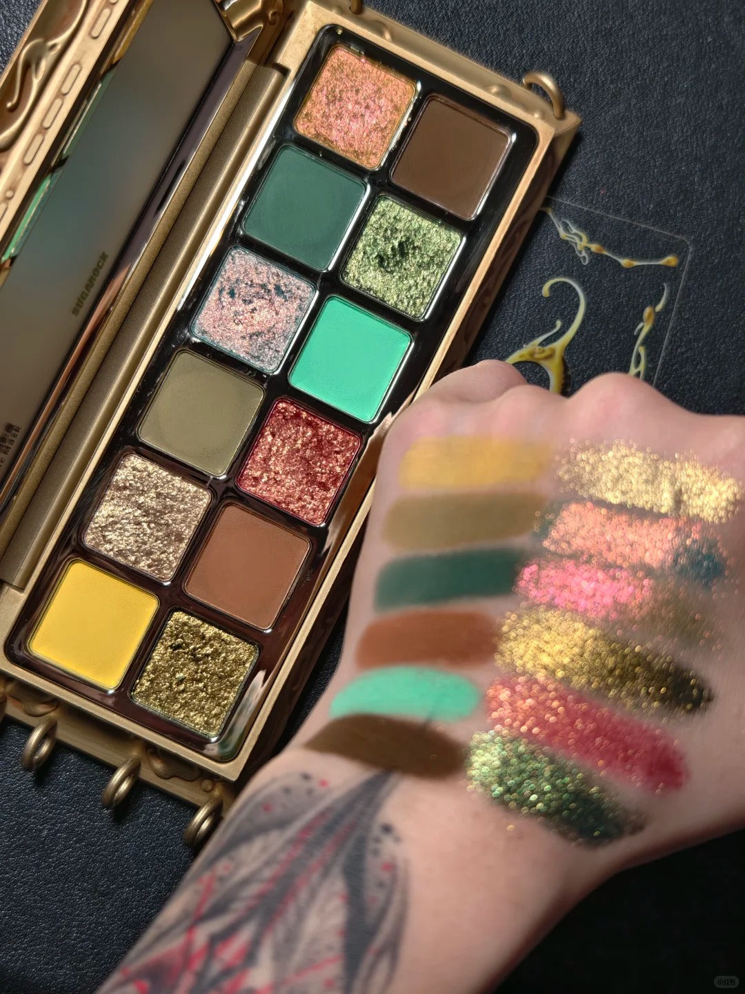 SUGAROCK Mystic Mask 12 Color Eyeshadow Palette T4978