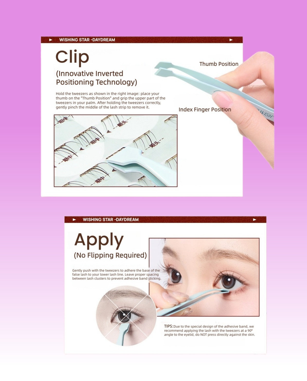 MR.WISH Wish Star Collection Natural Glue-free Lower False Eyelashes T5652