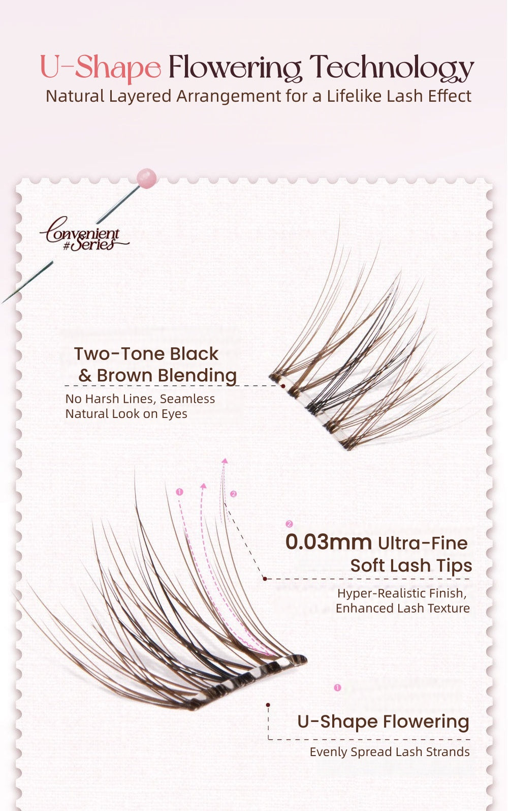 MR.WISH X Fluffy Lili Short Natural Glue-free False Eyelashes T5651