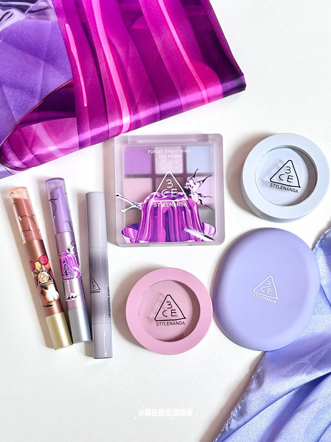 3CE X Ram Han Scarf Collection Eyeshadow & Blusher & Lipstick T5294