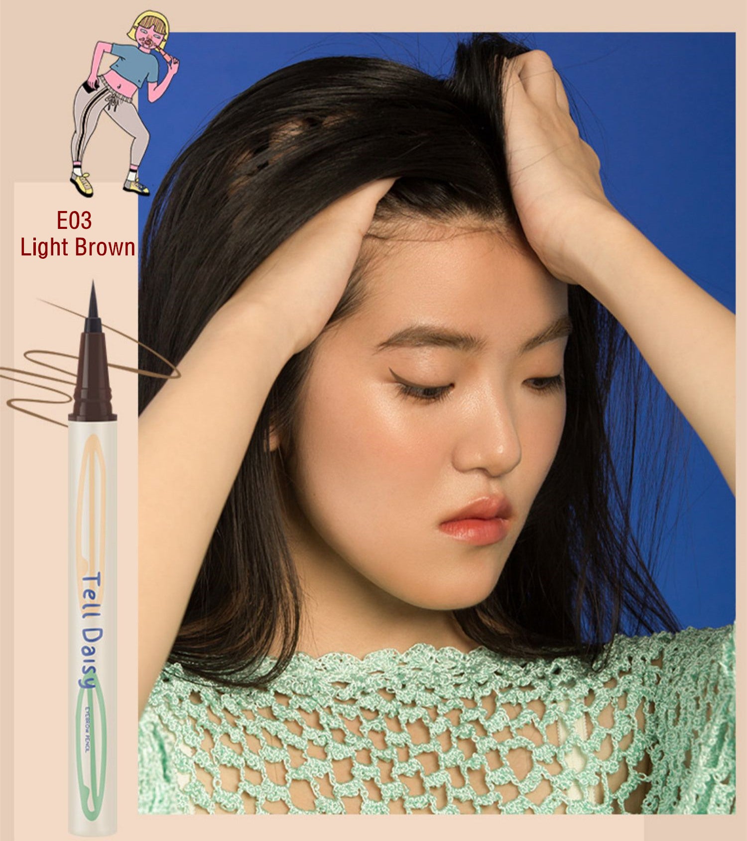 TellDaisy Waterproof Smooth Ultra-fine Quick-drying Eyeliner Pen T3724