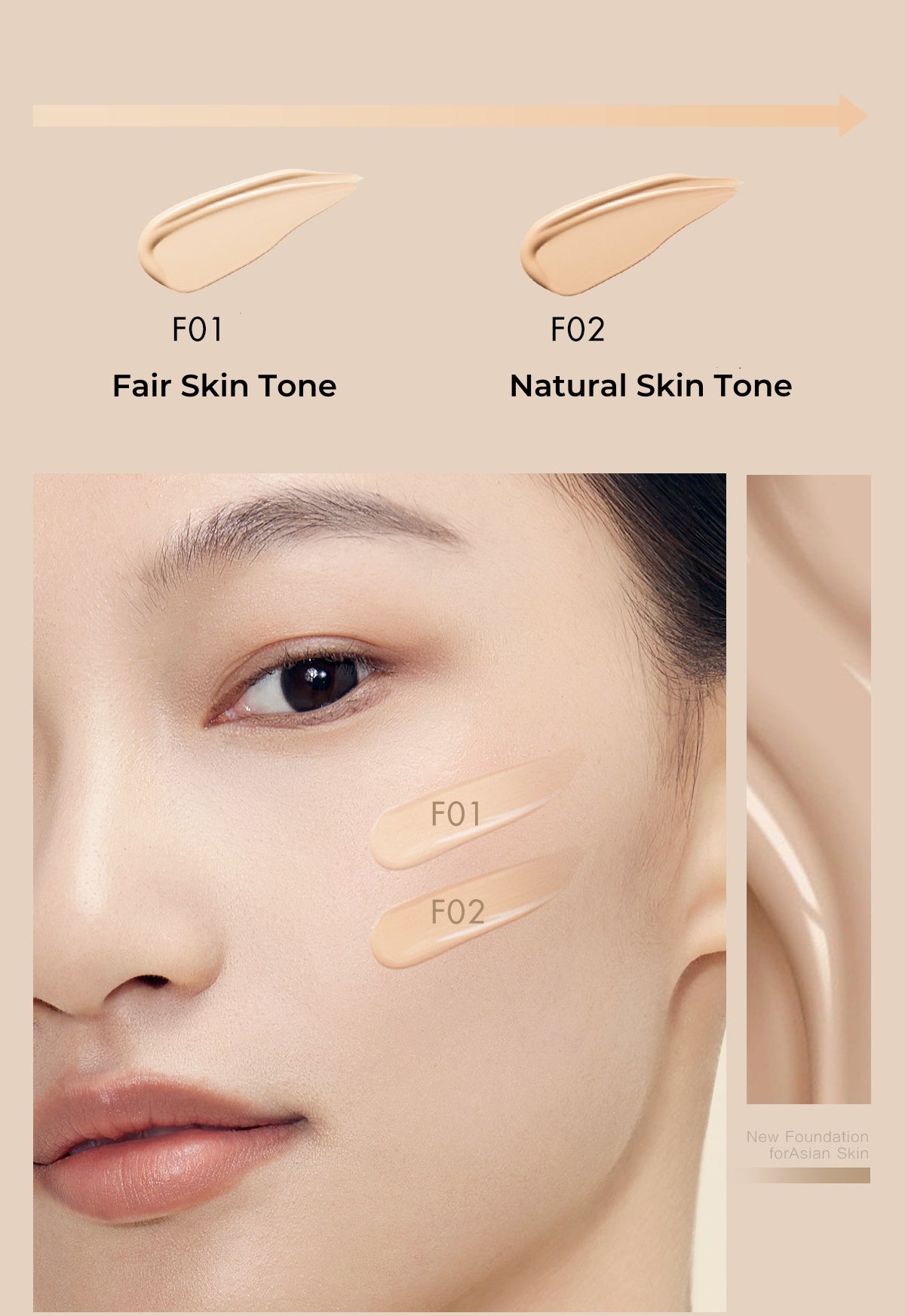 Funny Elves Sun Protection Lone-wear Liquid Foundation SPF35 PA+++ T4828