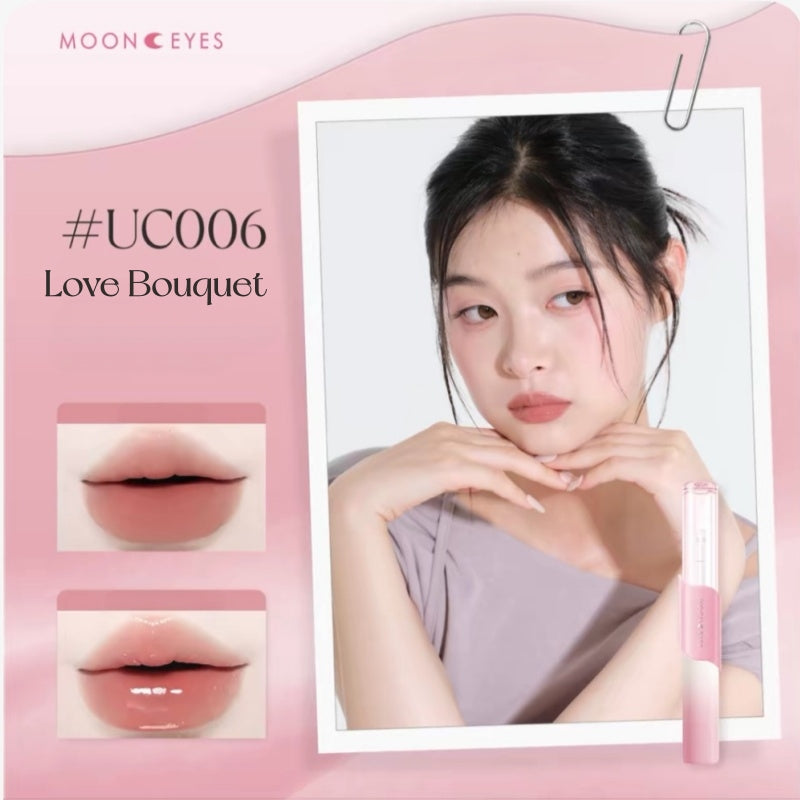 Mooneyes Color Diary Collection Matte & Glossy Double-head Lip Glaze T6028
