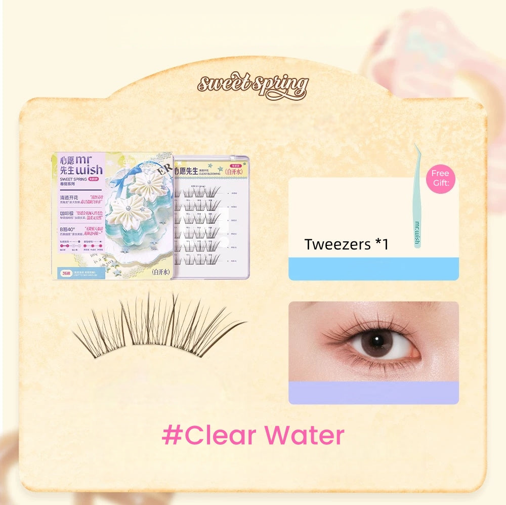 MR.WISH Sweet Spring Collection Natural Glue-free False Eyelashes T5753