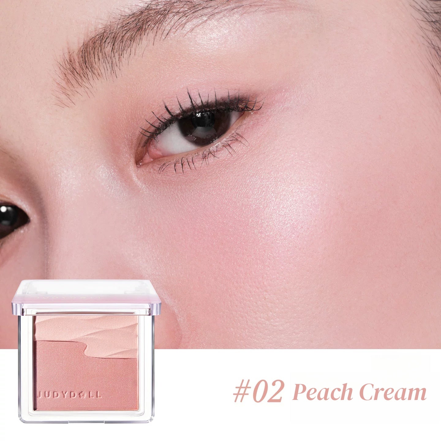 JUDYDOLL Satin Glow Double-color Blush T5845