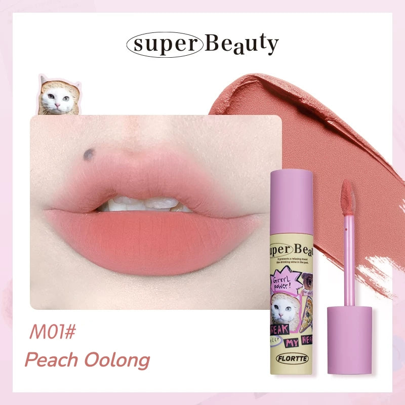 FLORTTE Matte Velvet Milk Cake Lip Glaze T5878