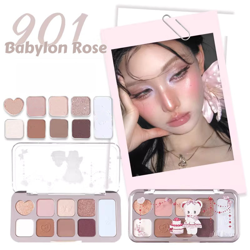 JILL LEEN Little Bear 9-color Eyeshadow Makeup Palette T5616