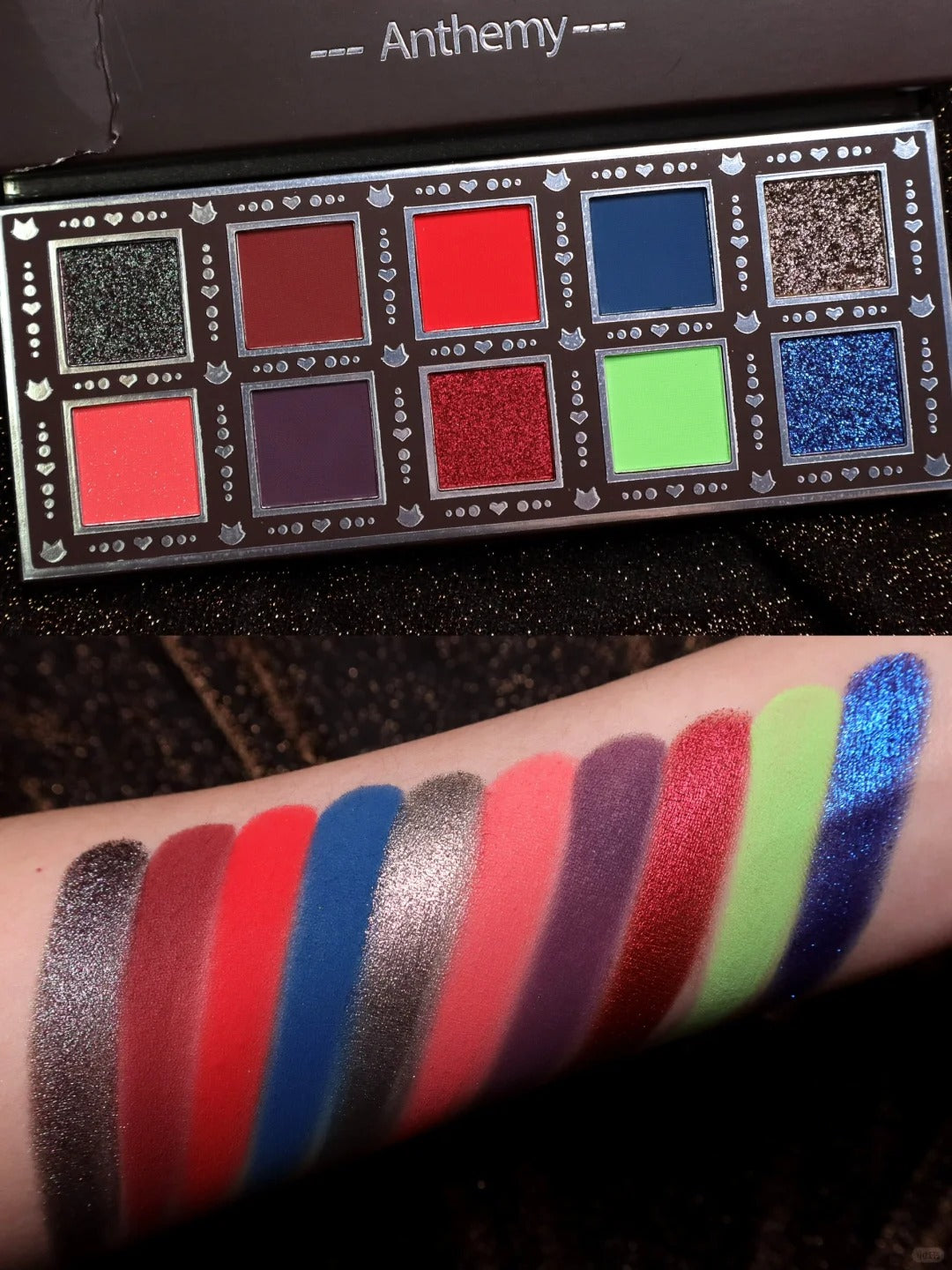 ANTHEMY Black Cat 10-farvet kameleon øjenskyggepalette (3.0) T4275 