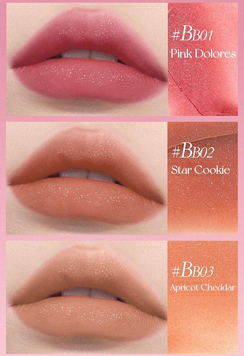 MOOEKISS Pink Blue Collection Velvet Matte Lip Mud T5669