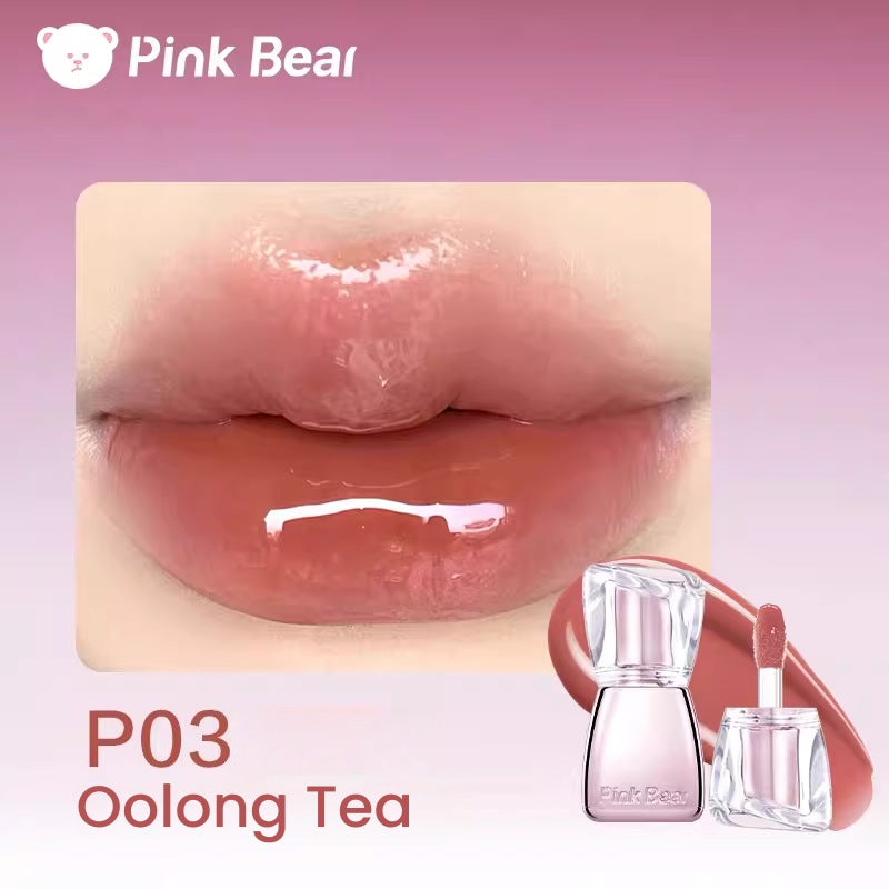 PINK BEAR Cherry Moment Collection Moist Essence Glossy Lip Gloss T5530