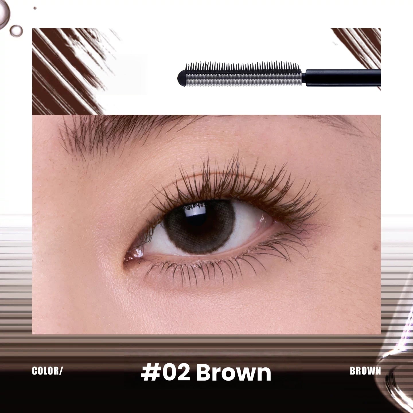 JUDYDOLL Waterproof Double-wing Metal Pipe Mascara T5858