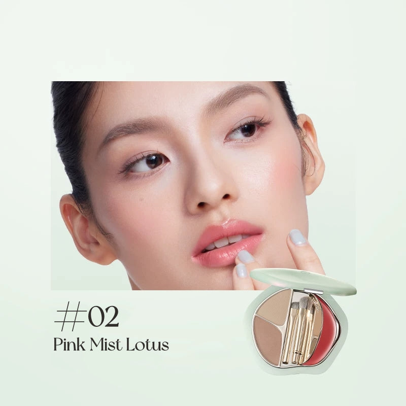 TIMAGE Portable Eyebrow Powder & Lipstick Makeup Palette T6055