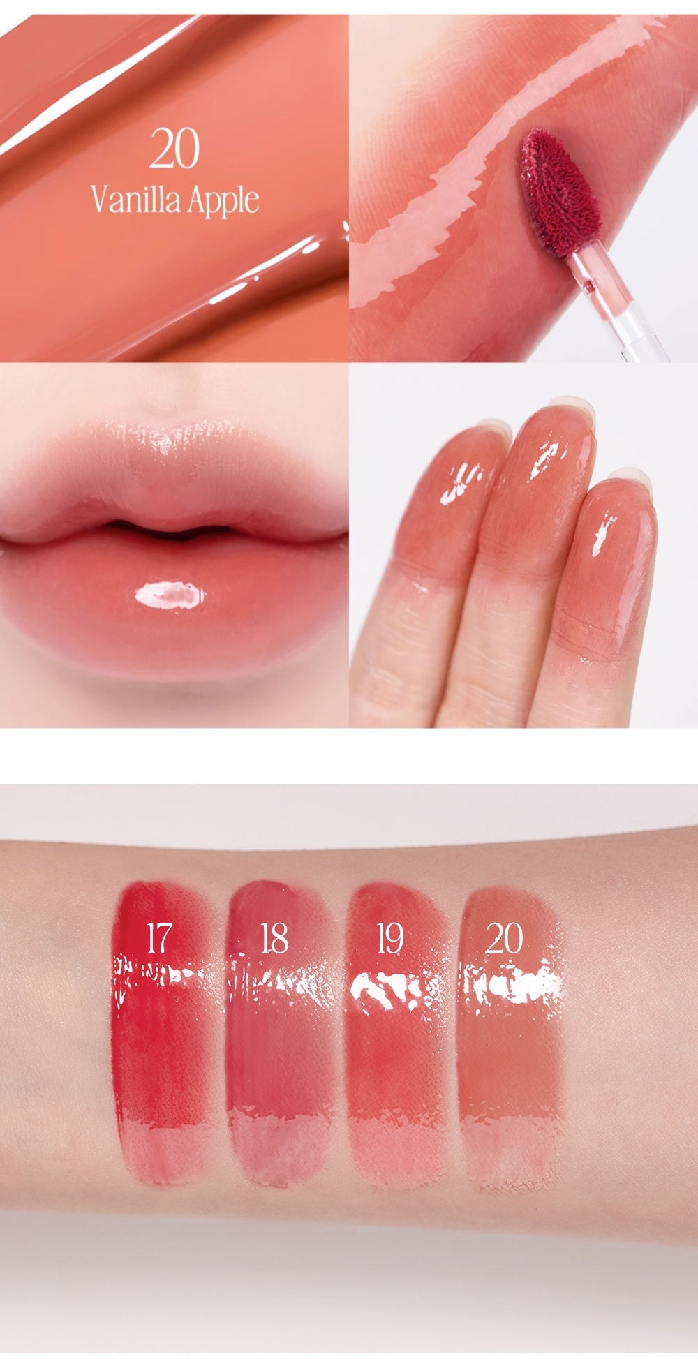 CLIO Apple Series Crystal Glam Glossy Lip Tint T4770