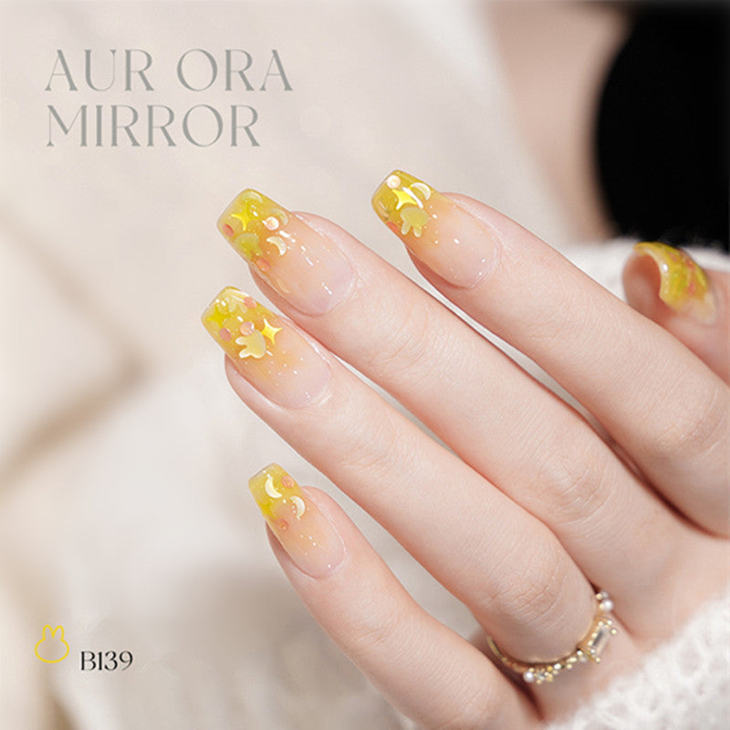 KellyKessa 15ml Cute Rabbit Sequins Glitter Gel Polish T3508