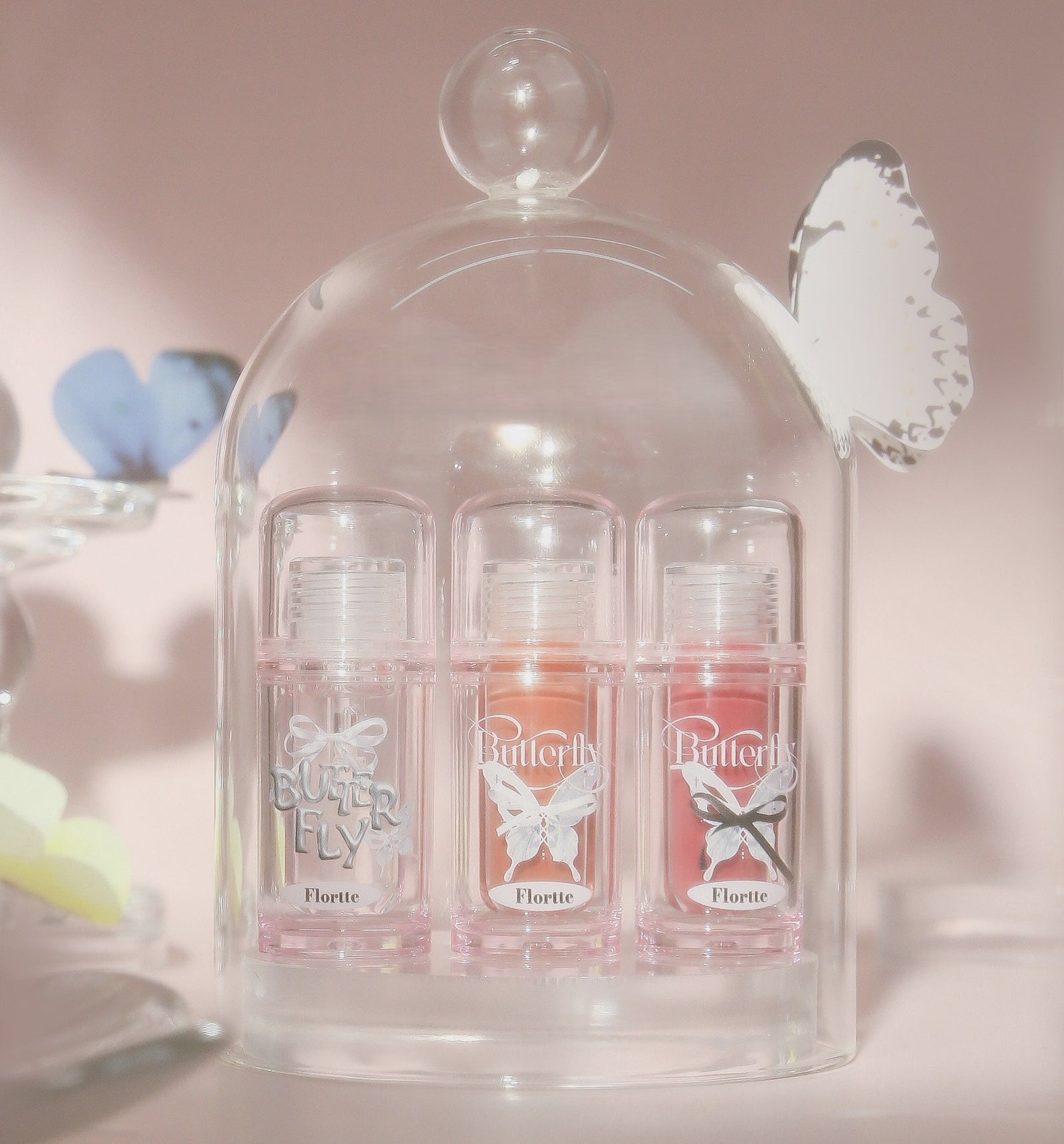 FLORTTE Twin Butterfly Collection Glossy Lip Gloss T5885