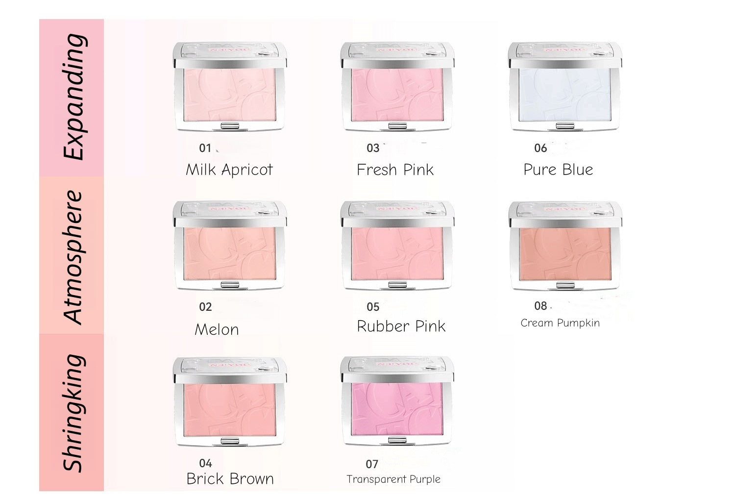 NEIYOU Long-wear Matte Blusher Powder T4566