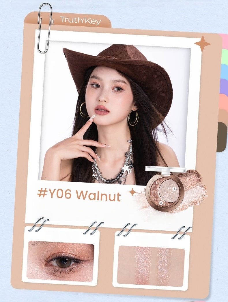 Truth'key Starfall Moon Double-color Eyeshadow Palette T5793