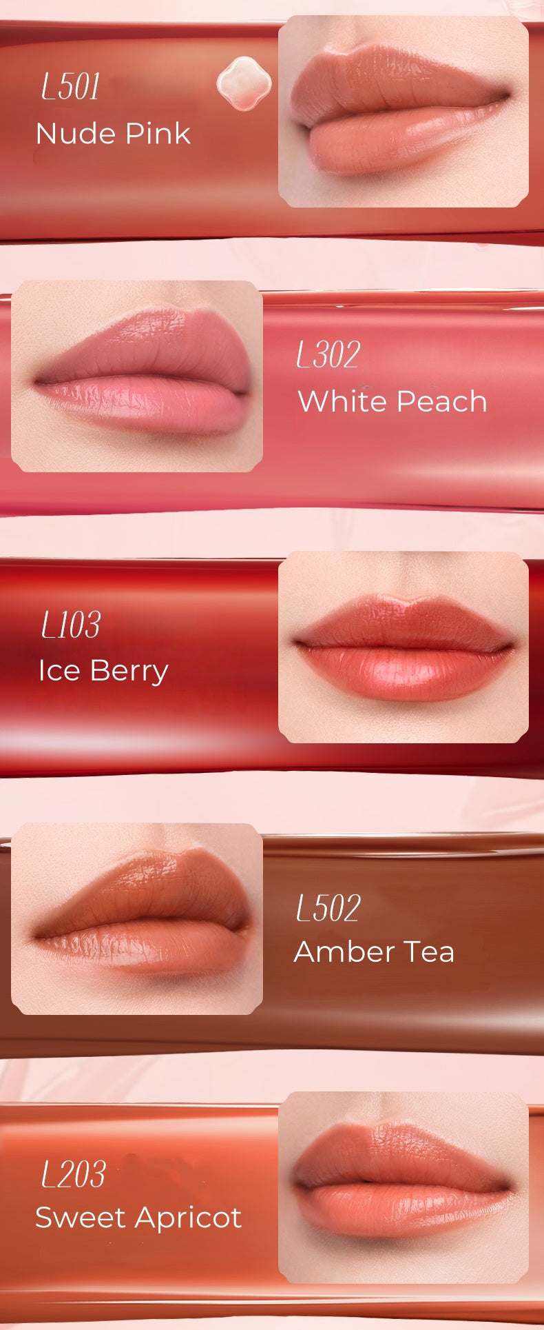 Florasis Long-wear Essential Hydration Glossy Lipstick T4895