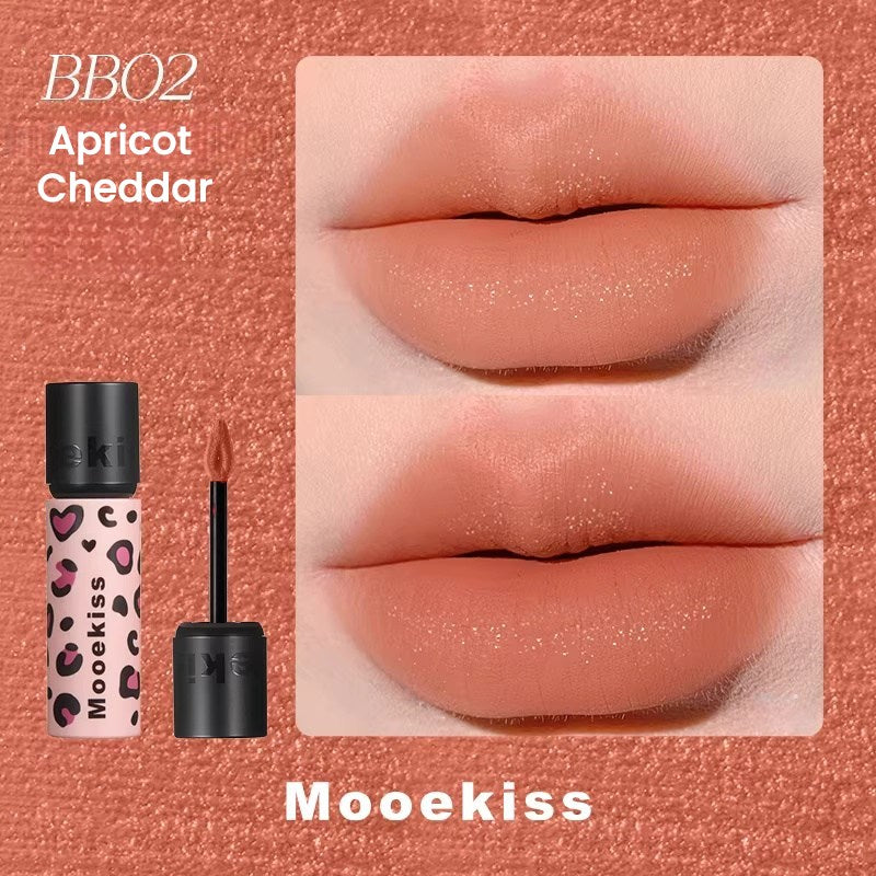 Mooekiss Leopard Print Collection Matte Silky Lip Mud T5609
