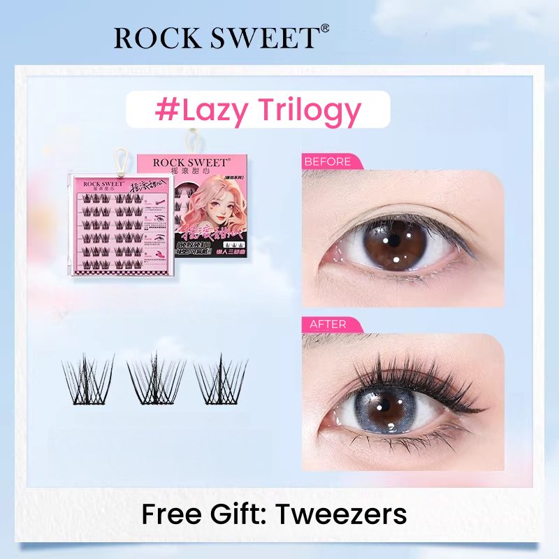 ROCK SWEET Glue-free Natural False Eyelashes T5542